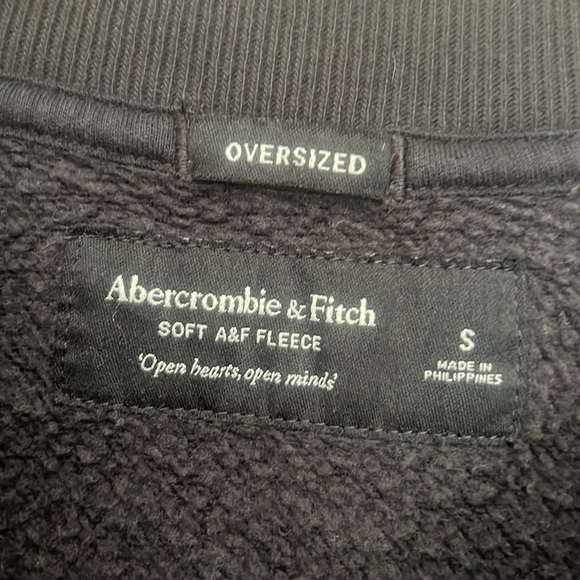Abercrombie & Fitch For Justice Graphic Oversized Soft A&F Crew Sweatshirt | S - Picture 5 of 5